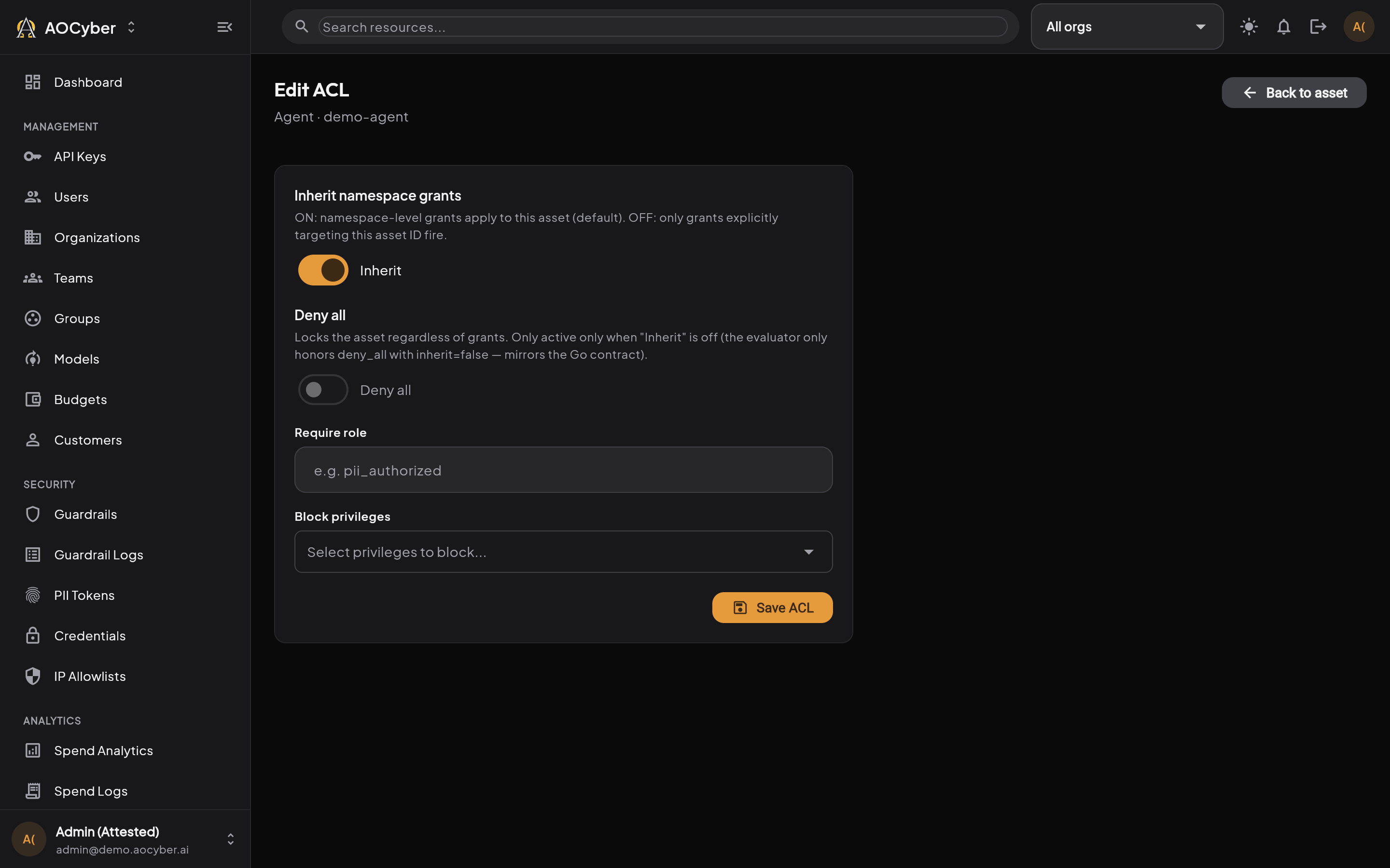 AI Asset Permissions