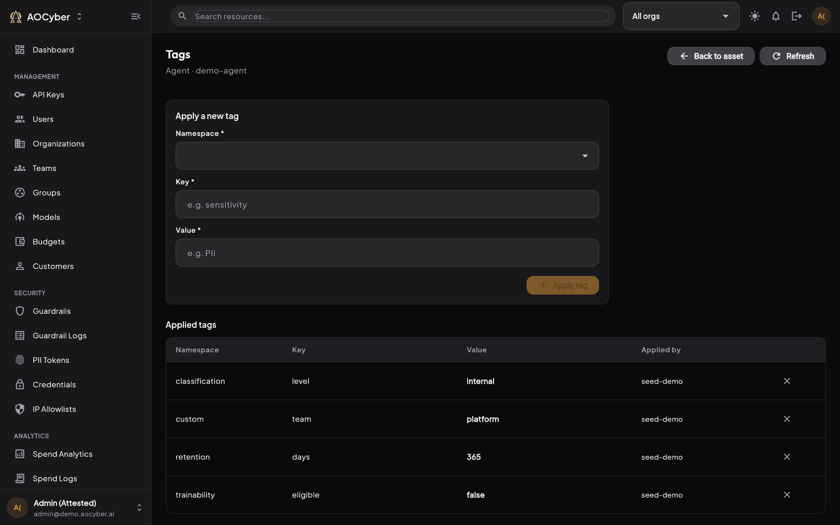AI Asset Tags