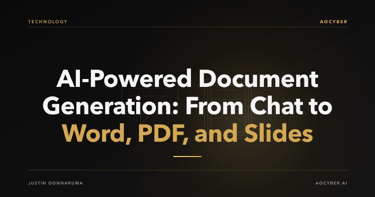 Abstract illustration of a chat conversation transforming into structured document formats through a golden conversion pipeline